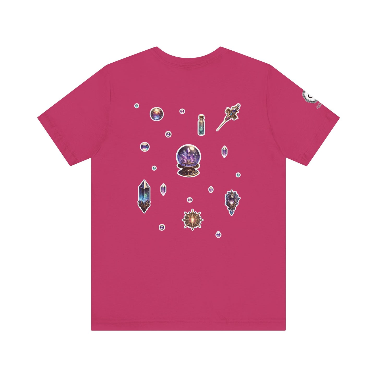 “Crystal Gem” Unisex Jersey Short Sleeve Tee — smooth, sharp, and charged with cosmic energy 💎🌌🖤