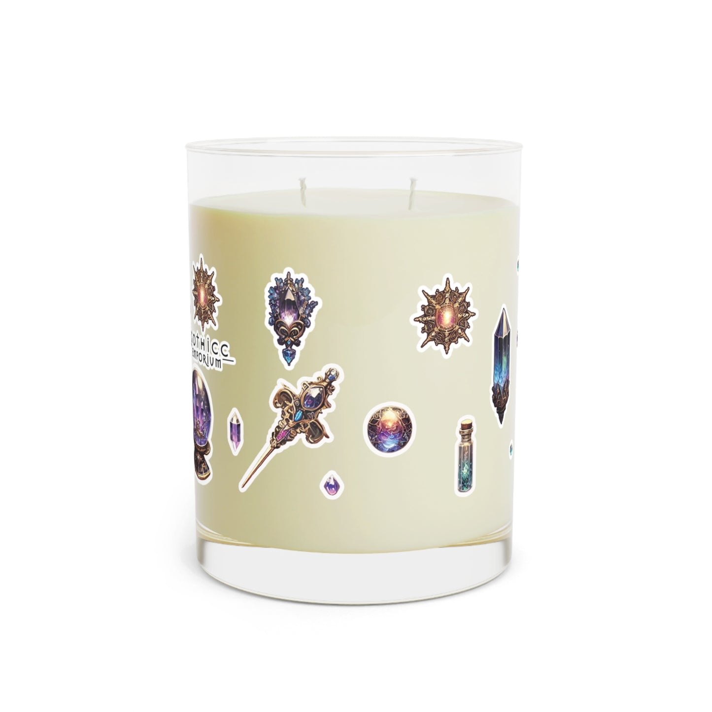 "Crystal Gem" Scented Candle - Full Glass, 11oz