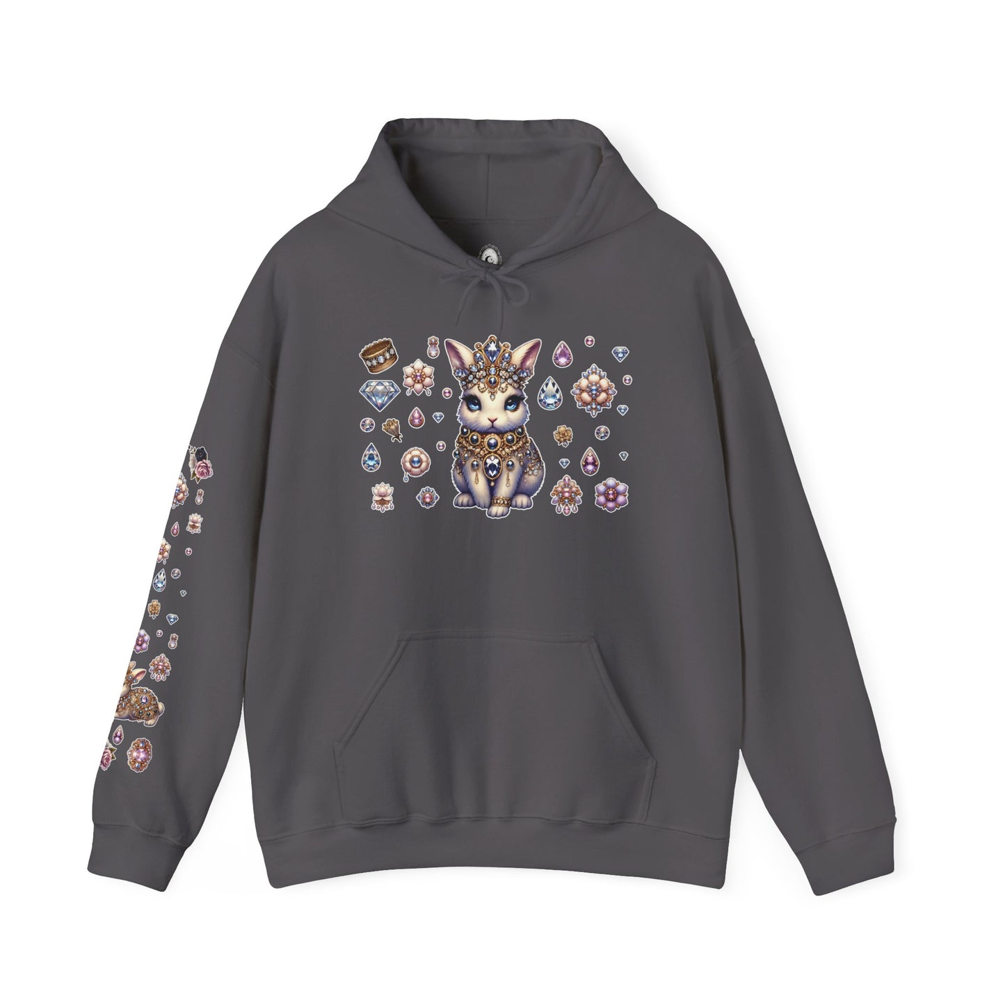 "Jeweled Bunny" Unisex Heavy Blend™ Hooded Sweatshirt
