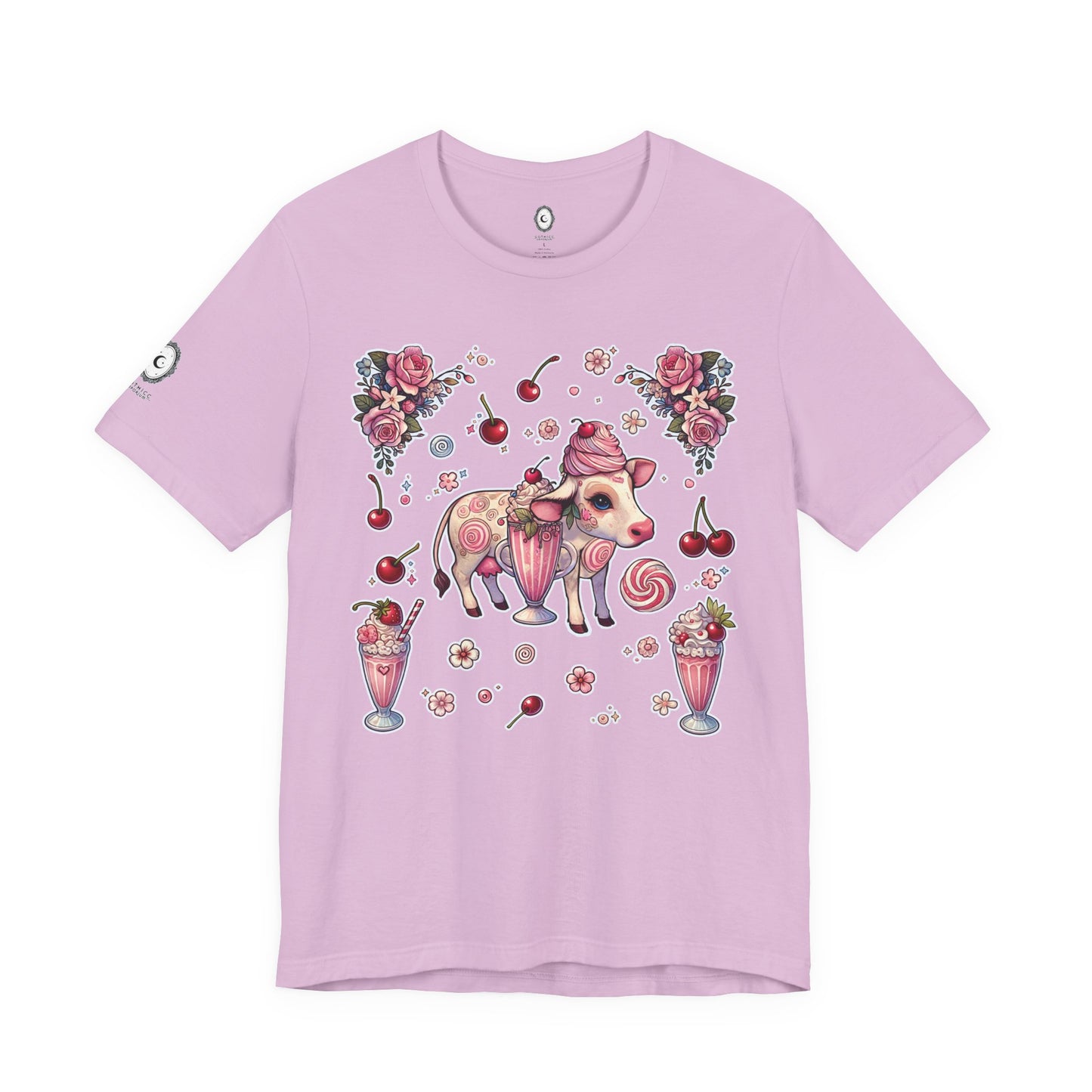 “Milkshake Cow” Unisex Jersey Short Sleeve Tee — soft, sassy, and sweet enough to spill 🐄🥤💅🖤