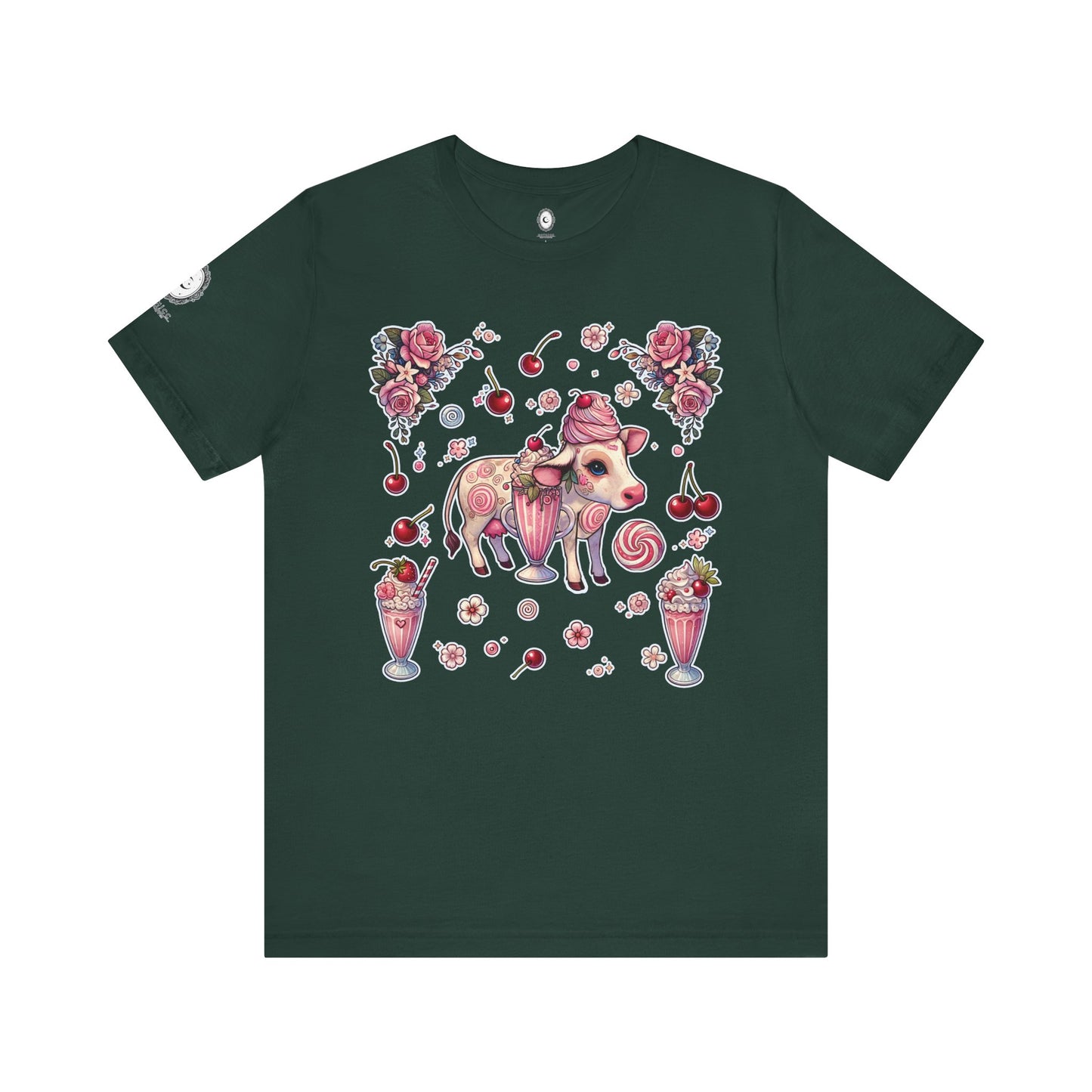 “Milkshake Cow” Unisex Jersey Short Sleeve Tee — soft, sassy, and sweet enough to spill 🐄🥤💅🖤