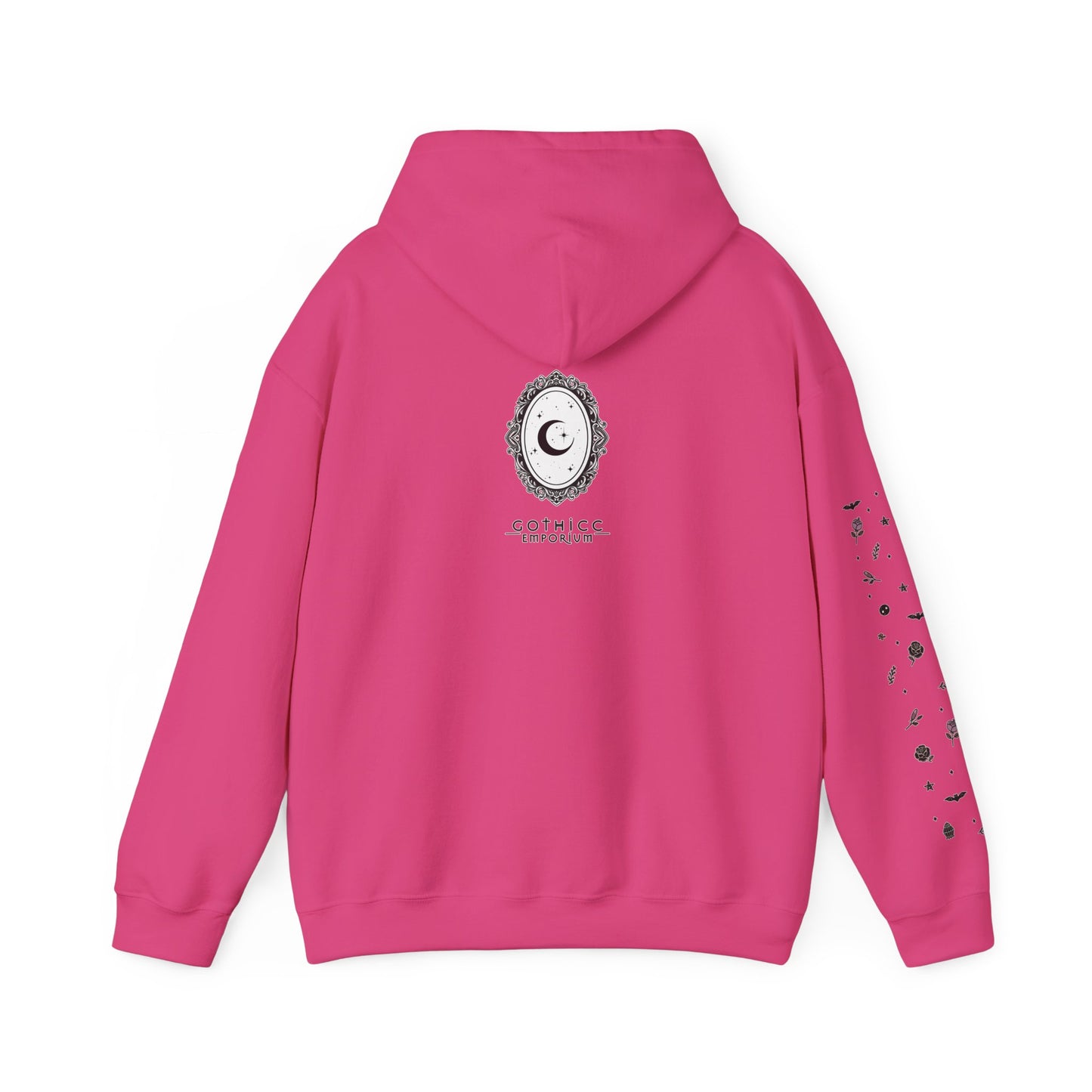 🔮“Thicc Witchyy” Unisex Heavy Blend™ Hooded Sweatshirt — curvy, cursed, and casting chaos 🖤🕯️🌙✨