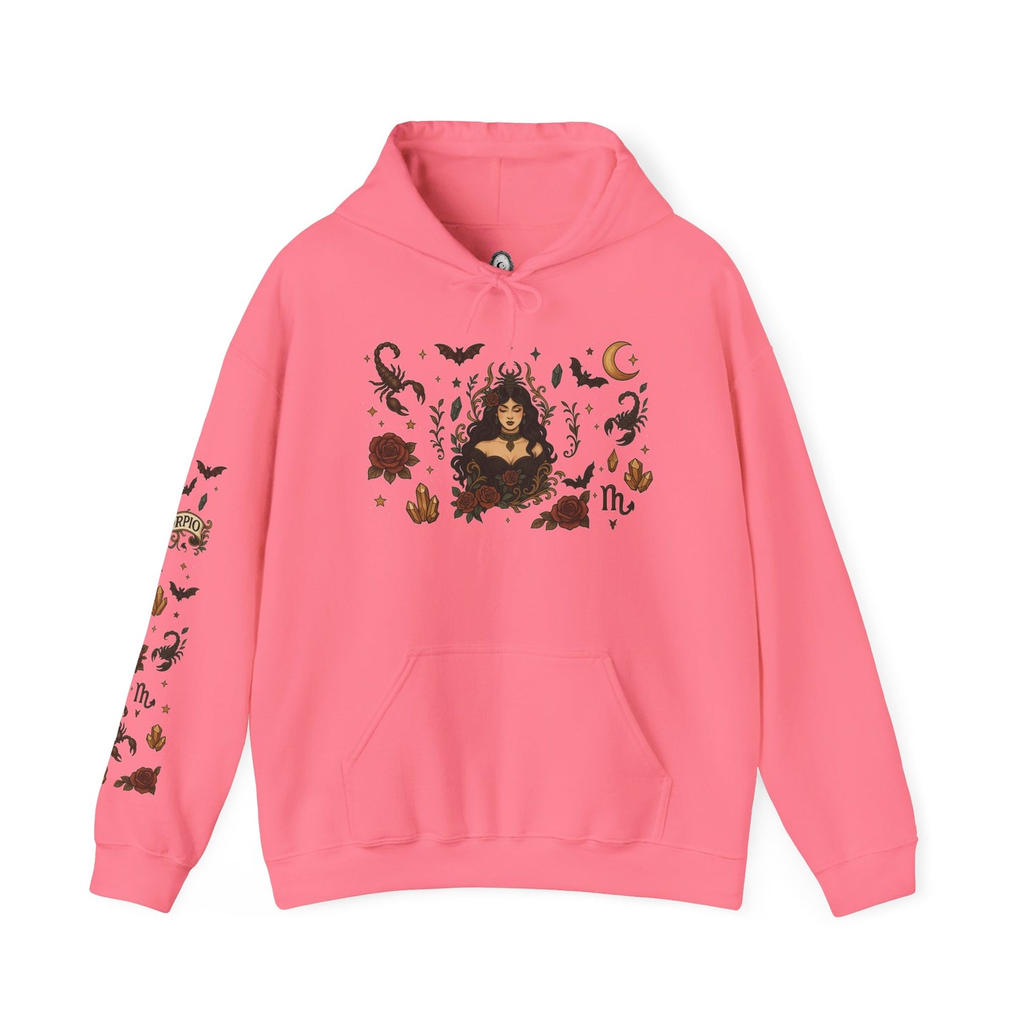 “Scorpio” Unisex Heavy Blend™ Hooded Sweatshirt — magnetic, mysterious, and deadly chic ♏🖤🦂