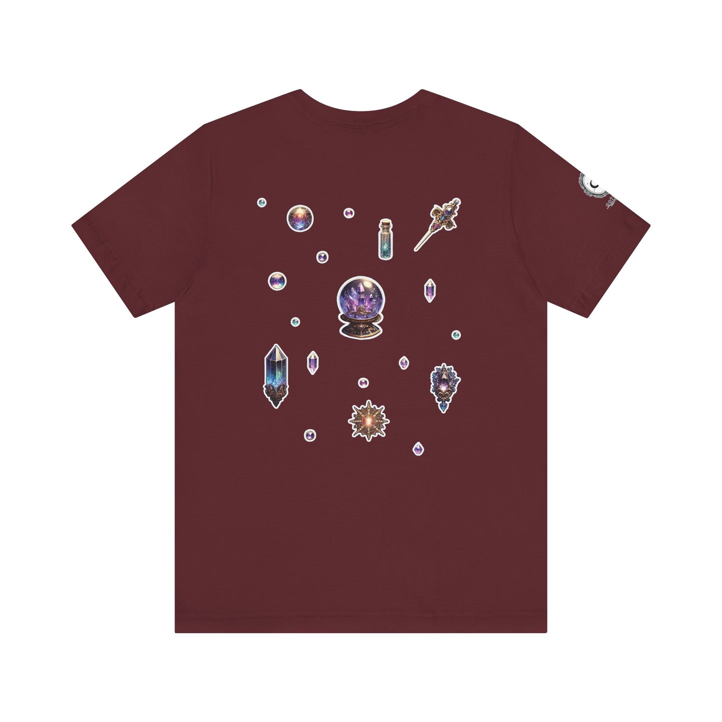 “Crystal Gem” Unisex Jersey Short Sleeve Tee — smooth, sharp, and charged with cosmic energy 💎🌌🖤