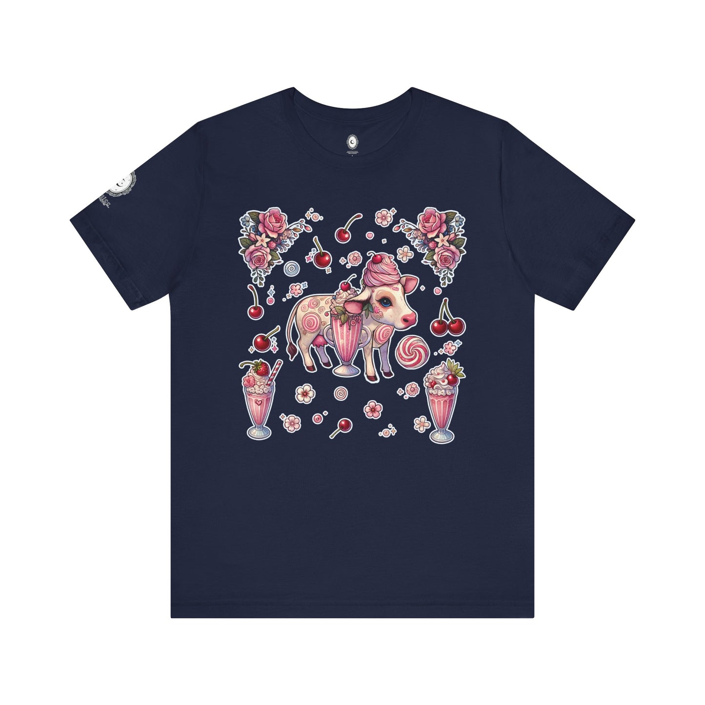 “Milkshake Cow” Unisex Jersey Short Sleeve Tee — soft, sassy, and sweet enough to spill 🐄🥤💅🖤