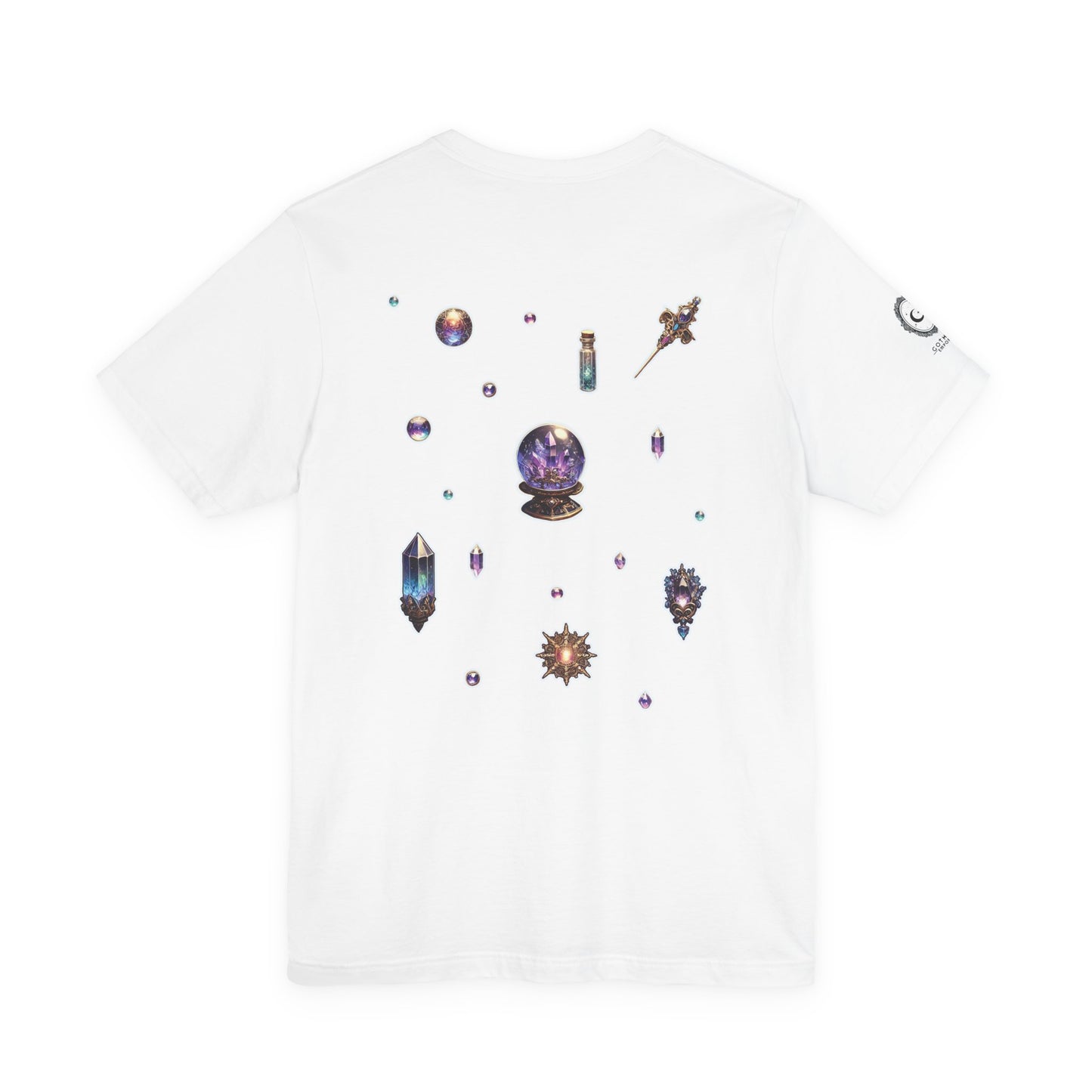 “Crystal Gem” Unisex Jersey Short Sleeve Tee — smooth, sharp, and charged with cosmic energy 💎🌌🖤