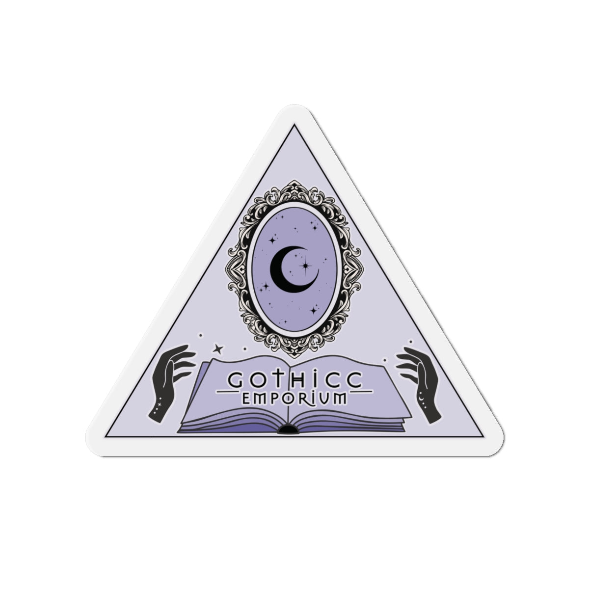 Gothicc Emporium Die-Cut Magnet — magnetic, mysterious, and made to mark your lair 🖤🧲🌙✨