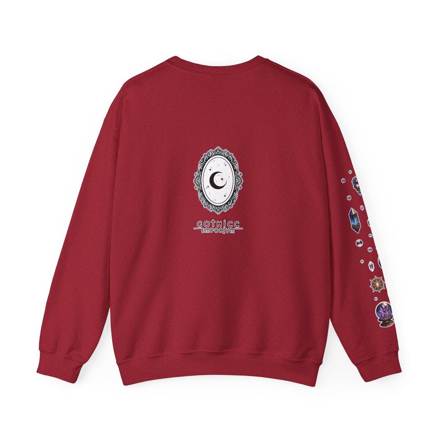 “Crystal Gem” Unisex Heavy Blend™ Crewneck Sweatshirt — soft, strong, and sparkling 💎🌌🖤