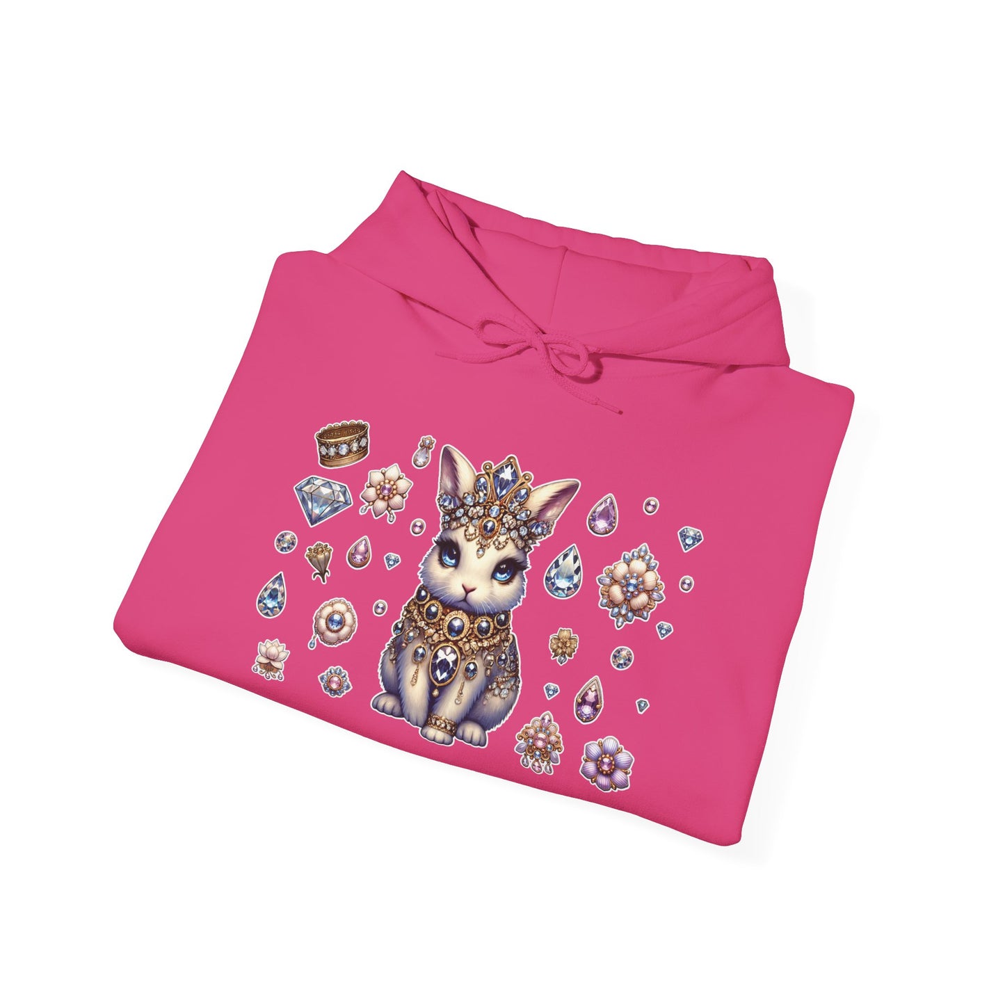 "Jeweled Bunny" Unisex Heavy Blend™ Hooded Sweatshirt