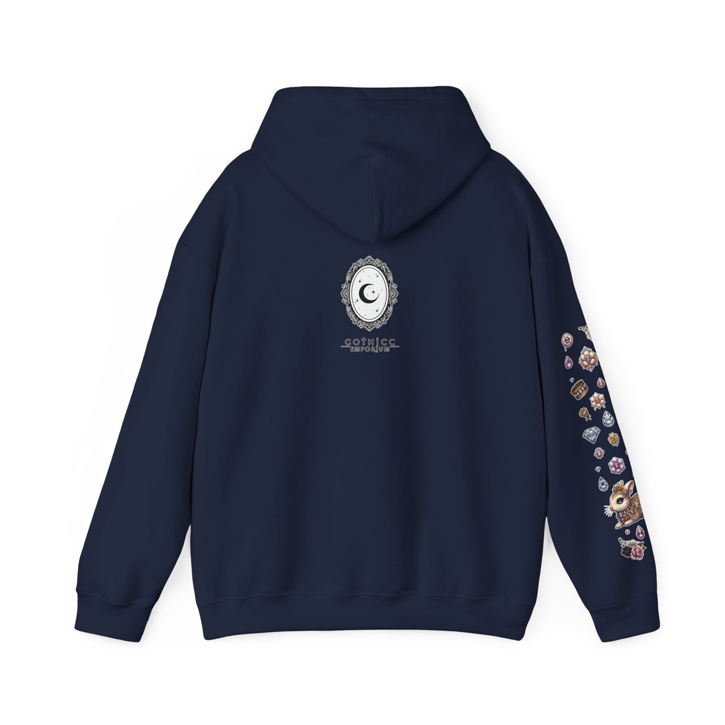 "Jeweled Bunny" Unisex Heavy Blend™ Hooded Sweatshirt