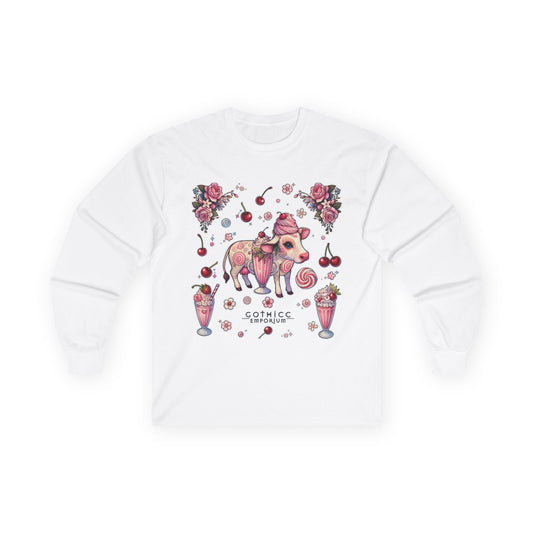 "Milkshake Cow" Unisex Ultra Cotton Long Sleeve Tee