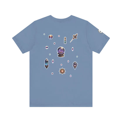 “Crystal Gem” Unisex Jersey Short Sleeve Tee — smooth, sharp, and charged with cosmic energy 💎🌌🖤