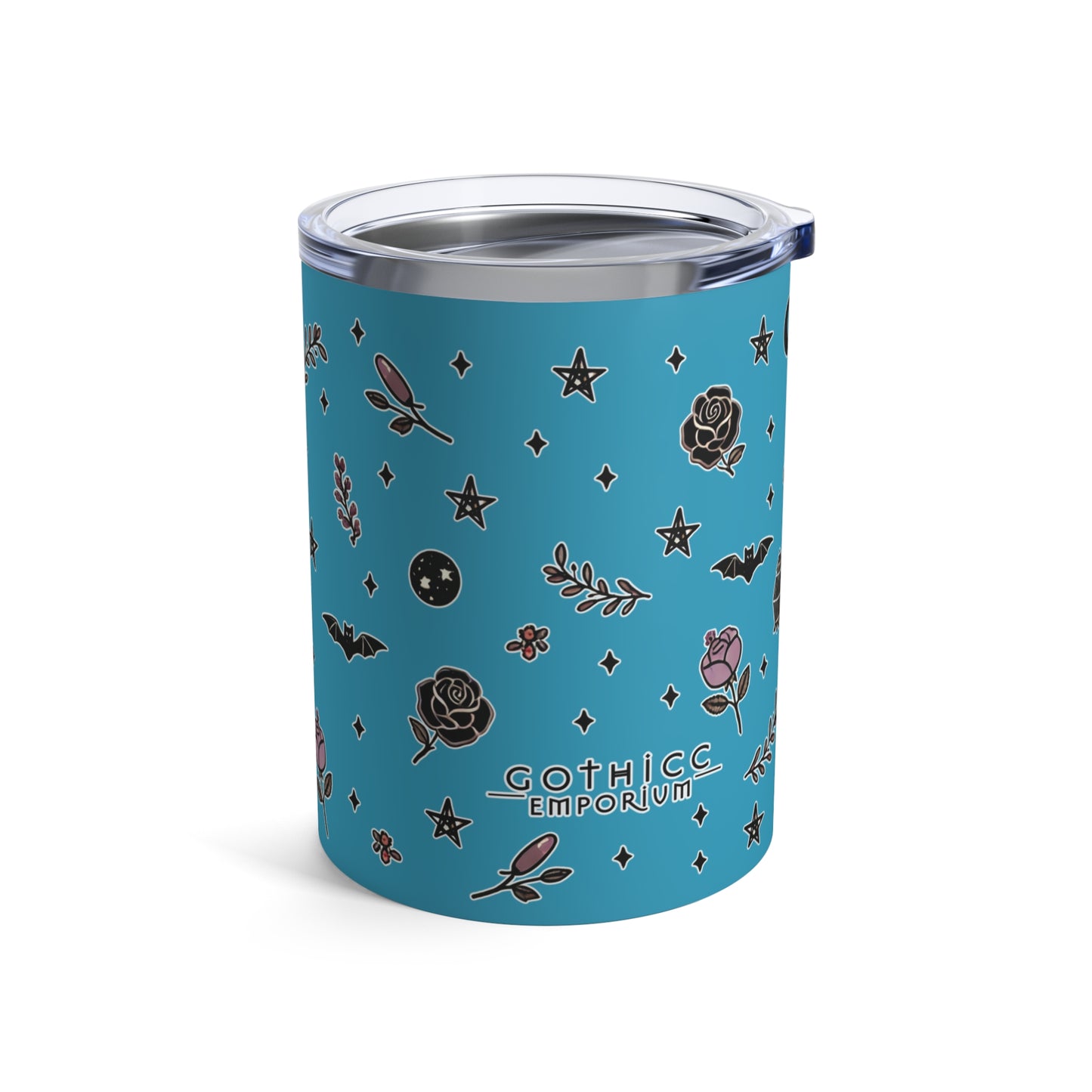 "Thicc Witchyy" Tumbler 10oz in turquoise