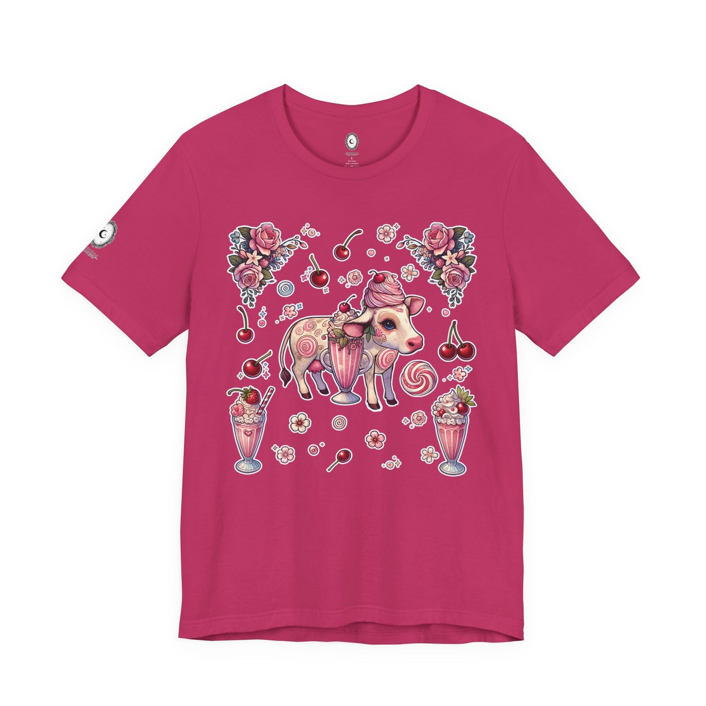 “Milkshake Cow” Unisex Jersey Short Sleeve Tee — soft, sassy, and sweet enough to spill 🐄🥤💅🖤