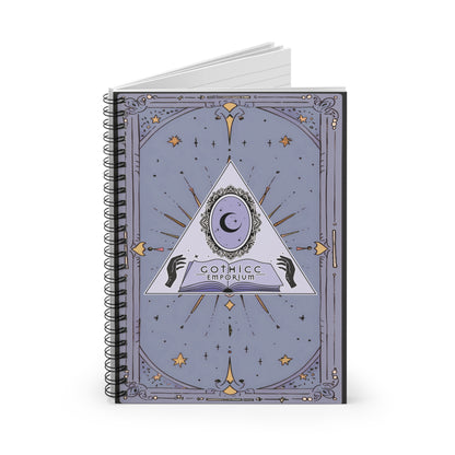 Gothicc Emporium Spiral Notebook - Ruled Line in black