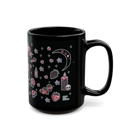 "Berry Bewitched" Black Mug (11oz, 15oz)