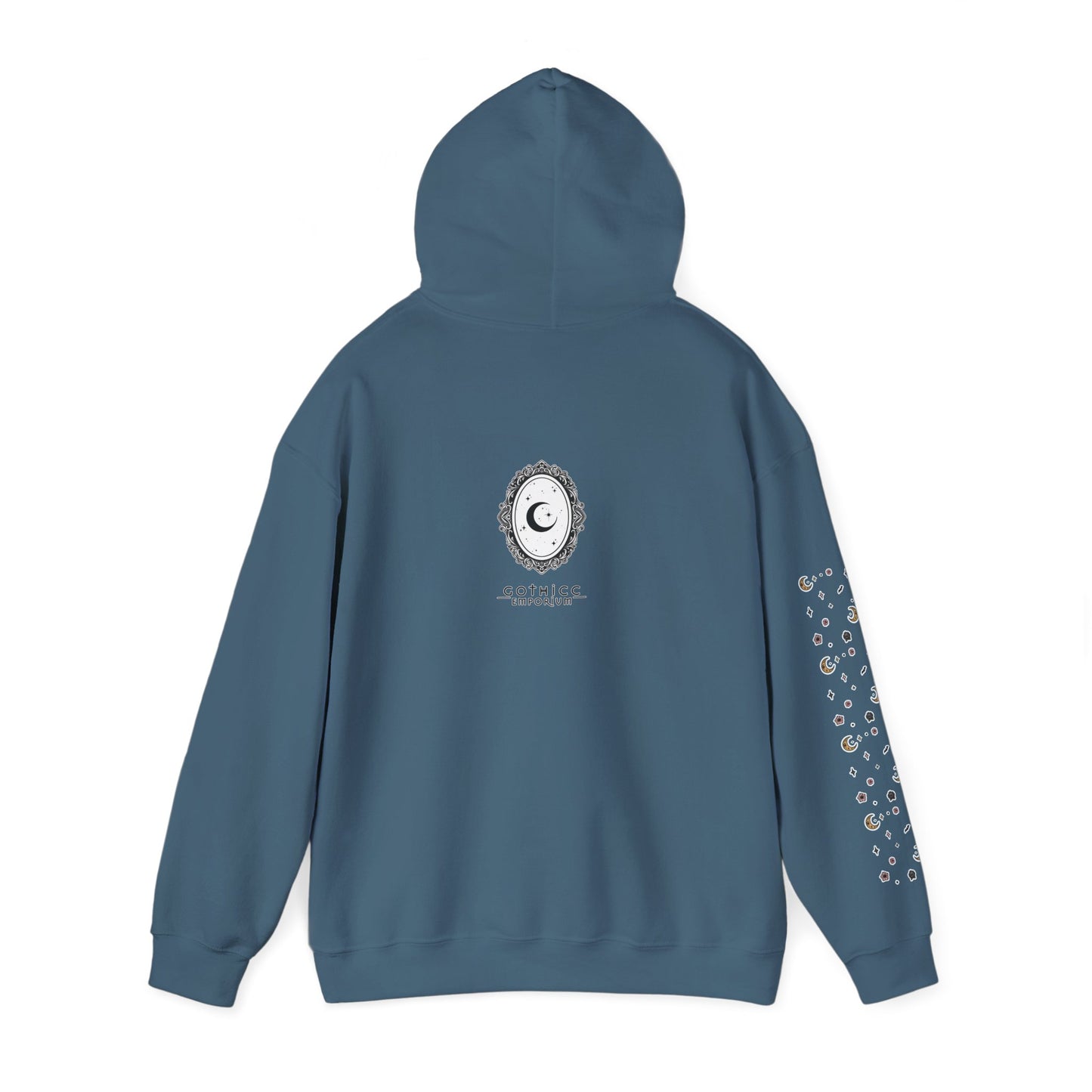 🕸️“Soft Goth” Unisex Heavy Blend™ Hooded Sweatshirt — dreamy, deadly, and not here to be tamed 🖤🌙🕸️✨