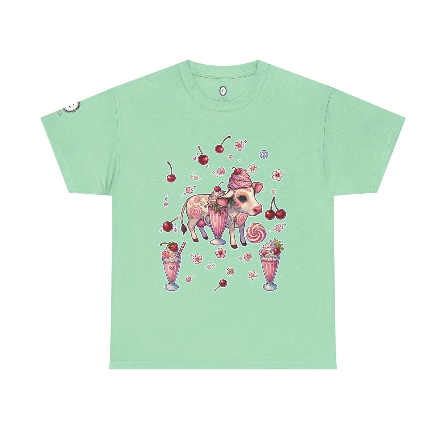 "Strawberry Milkshake" Unisex Heavy Cotton Tee