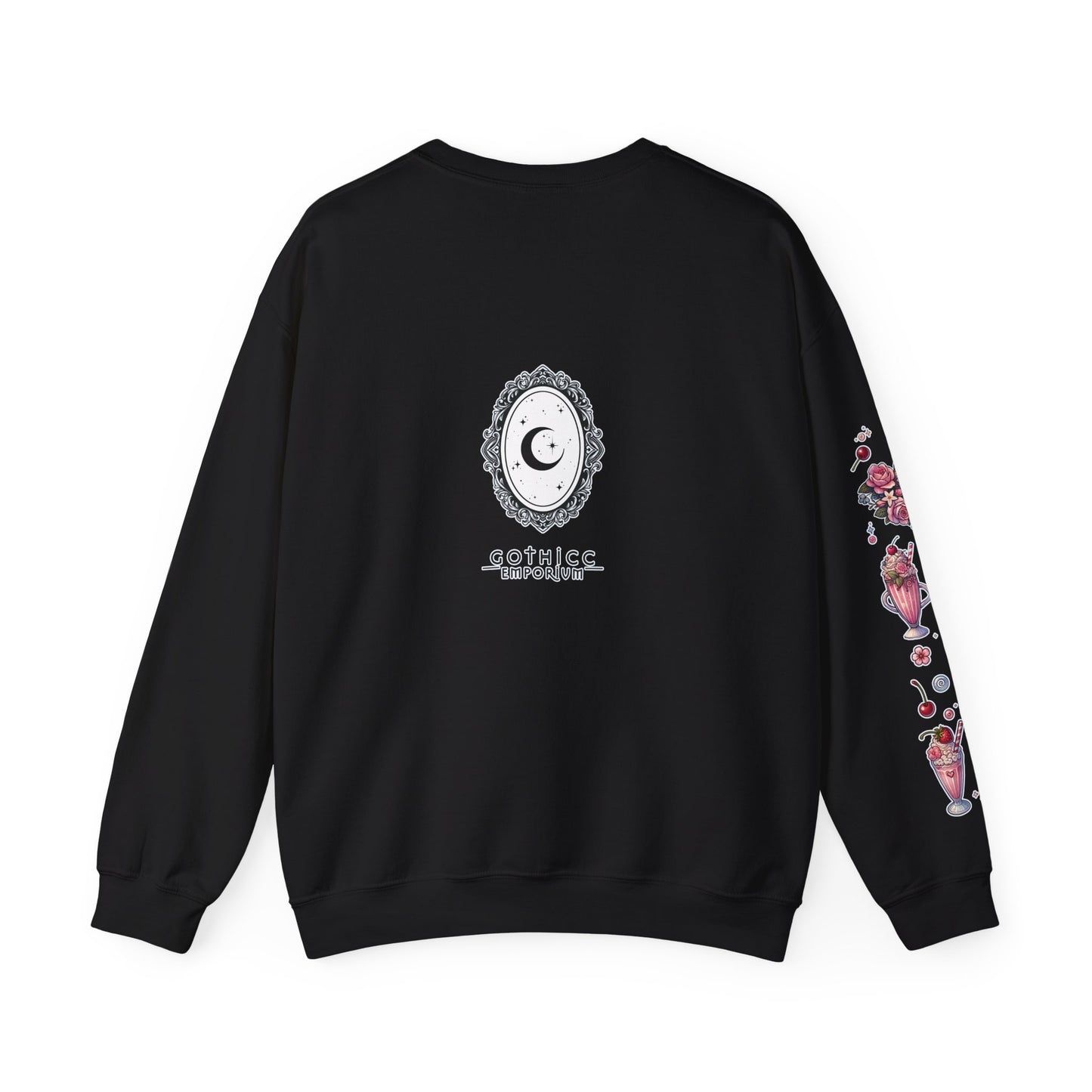 “Milkshake Cow” Unisex Heavy Blend™ Crewneck Sweatshirt — thick-cut comfort with dairy-core drip 🐄🥤🖤✨