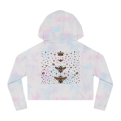 🐝“BEEJEWEL” Cropped Hooded Sweatshirt — sweet like nectar, stung with style 🖤💎