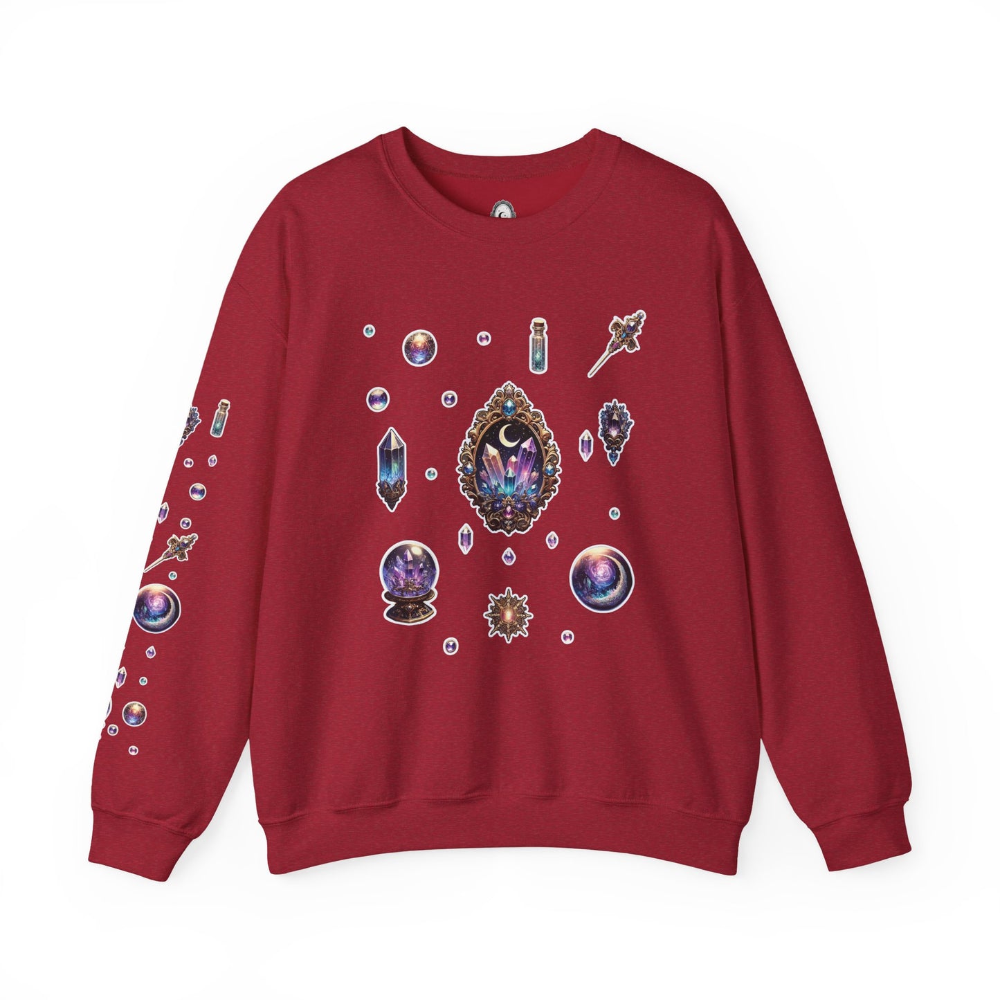 “Crystal Gem” Unisex Heavy Blend™ Crewneck Sweatshirt — soft, strong, and sparkling 💎🌌🖤