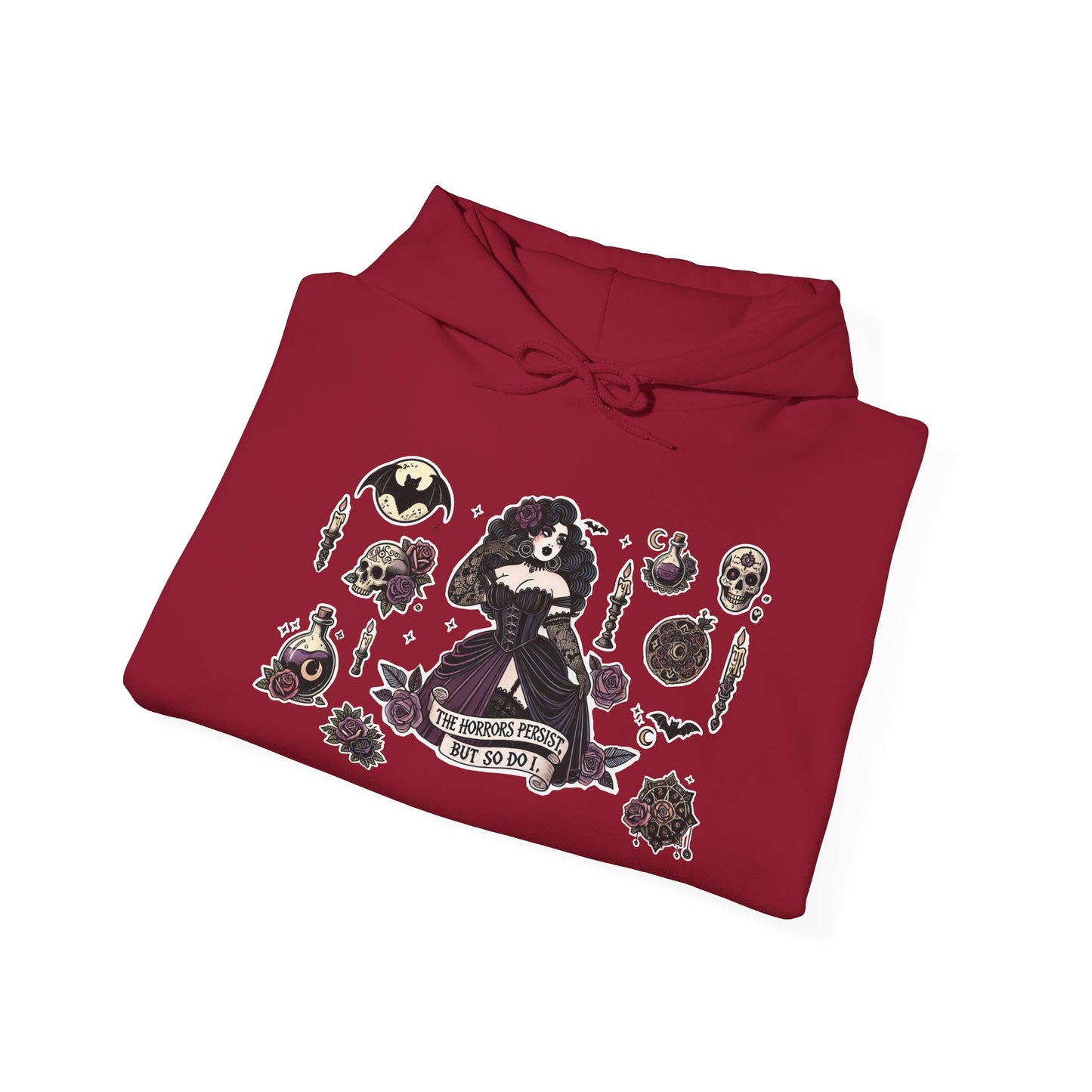 "The Horrors Persist" Unisex Heavy Blend™ Hooded Sweatshirt