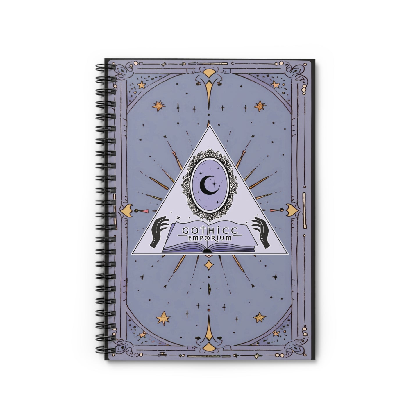 Gothicc Emporium Spiral Notebook - Ruled Line in black