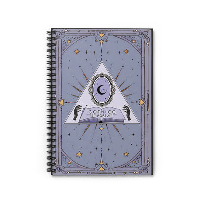 Gothicc Emporium Spiral Notebook - Ruled Line in black