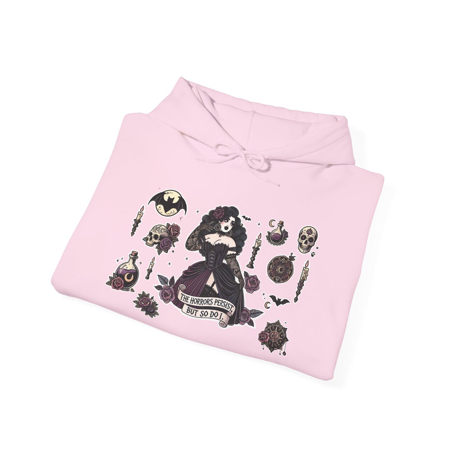 "The Horrors Persist" Unisex Heavy Blend™ Hooded Sweatshirt