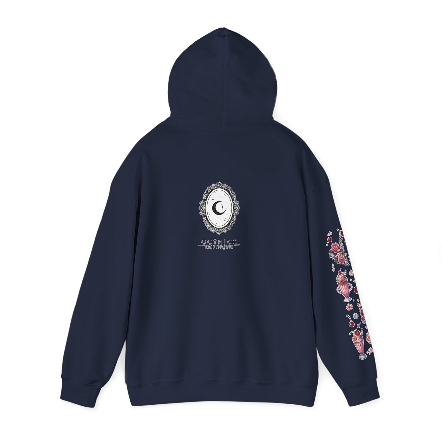 🐄🍓"Milkshake Cow” Unisex Heavy Blend™ Hooded Sweatshirt — sweet, thick, and unapologetically mooo-dy 🐄🍓🖤✨