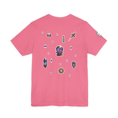 “Crystal Gem” Unisex Jersey Short Sleeve Tee — smooth, sharp, and charged with cosmic energy 💎🌌🖤