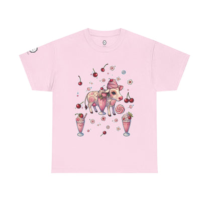 "Strawberry Milkshake" Unisex Heavy Cotton Tee
