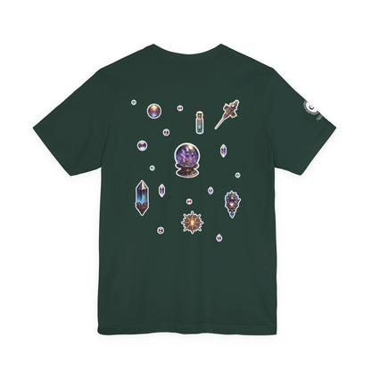 “Crystal Gem” Unisex Jersey Short Sleeve Tee — smooth, sharp, and charged with cosmic energy 💎🌌🖤