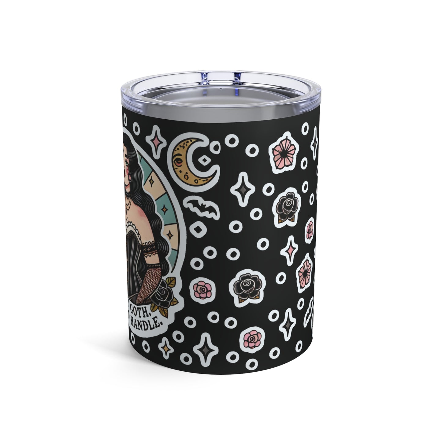 "Soft Goth" Tumbler 10oz in black