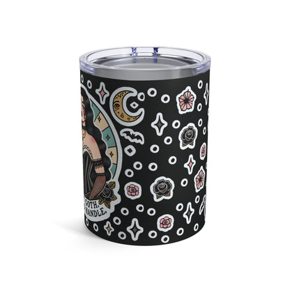 "Soft Goth" Tumbler 10oz in black