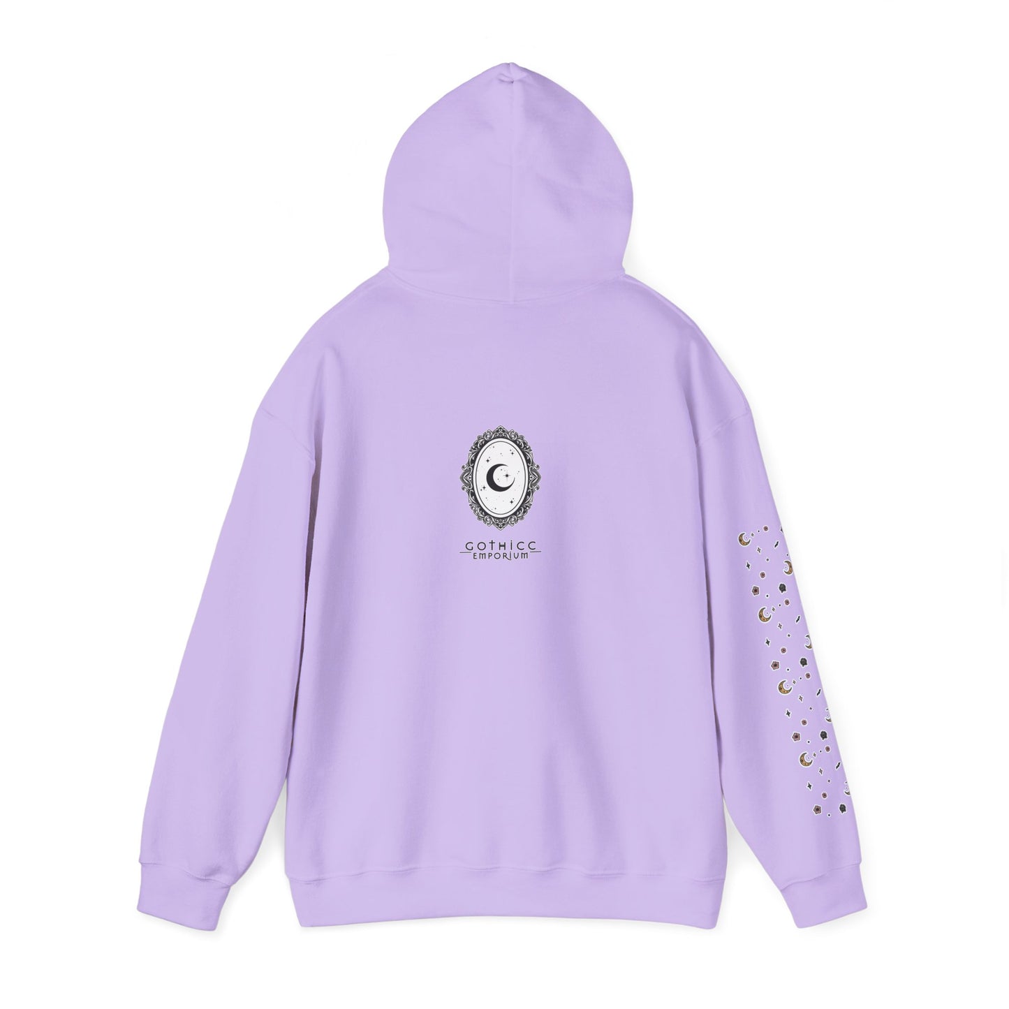 🕸️“Soft Goth” Unisex Heavy Blend™ Hooded Sweatshirt — dreamy, deadly, and not here to be tamed 🖤🌙🕸️✨