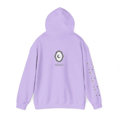 🕸️“Soft Goth” Unisex Heavy Blend™ Hooded Sweatshirt — dreamy, deadly, and not here to be tamed 🖤🌙🕸️✨