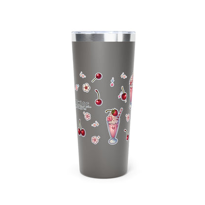 “Milkshake” Copper Vacuum Insulated Tumbler – 22oz — bold, chilled, and curvy with a kick 🐄🥤🖤✨