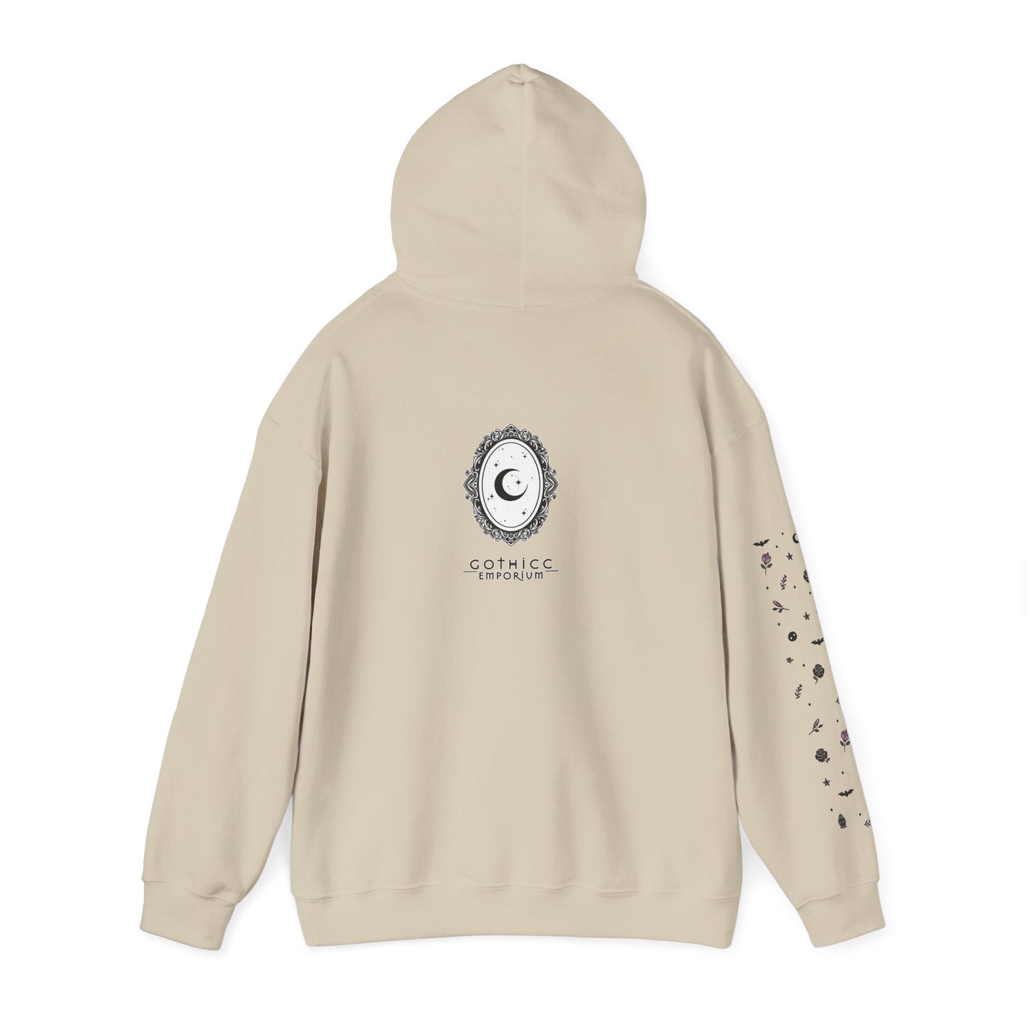 🔮“Thicc Witchyy” Unisex Heavy Blend™ Hooded Sweatshirt — curvy, cursed, and casting chaos 🖤🕯️🌙✨