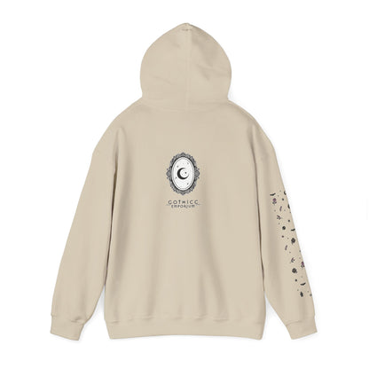 🔮“Thicc Witchyy” Unisex Heavy Blend™ Hooded Sweatshirt — curvy, cursed, and casting chaos 🖤🕯️🌙✨