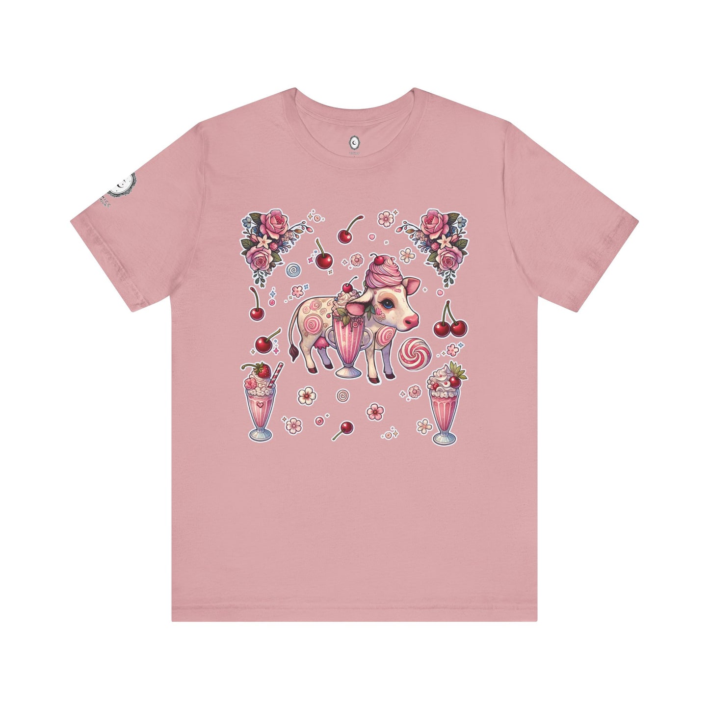 “Milkshake Cow” Unisex Jersey Short Sleeve Tee — soft, sassy, and sweet enough to spill 🐄🥤💅🖤