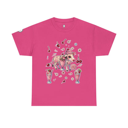 "Strawberry Milkshake" Unisex Heavy Cotton Tee