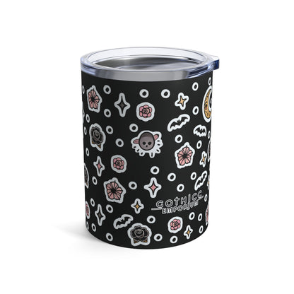 "Soft Goth" Tumbler 10oz in black