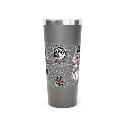 “Bride” Copper Vacuum Insulated Tumbler – 22oz — cold-hearted, hot-blooded, and ready to say I brew 💍🔥🥂🖤