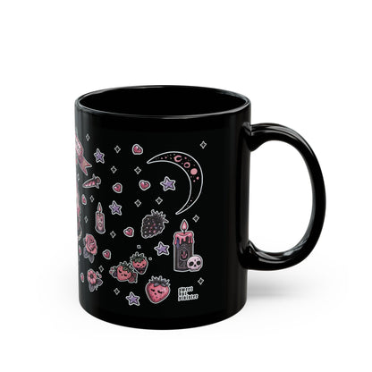 "Berry Bewitched" Black Mug (11oz, 15oz)