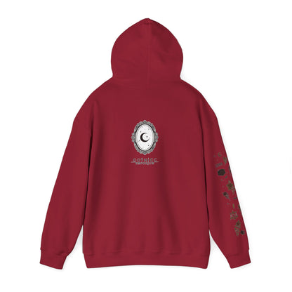 “Libra” Unisex Heavy Blend™ Hooded Sweatshirt — balanced, bold, and serving celestial symmetry♎🖤⚖️✨