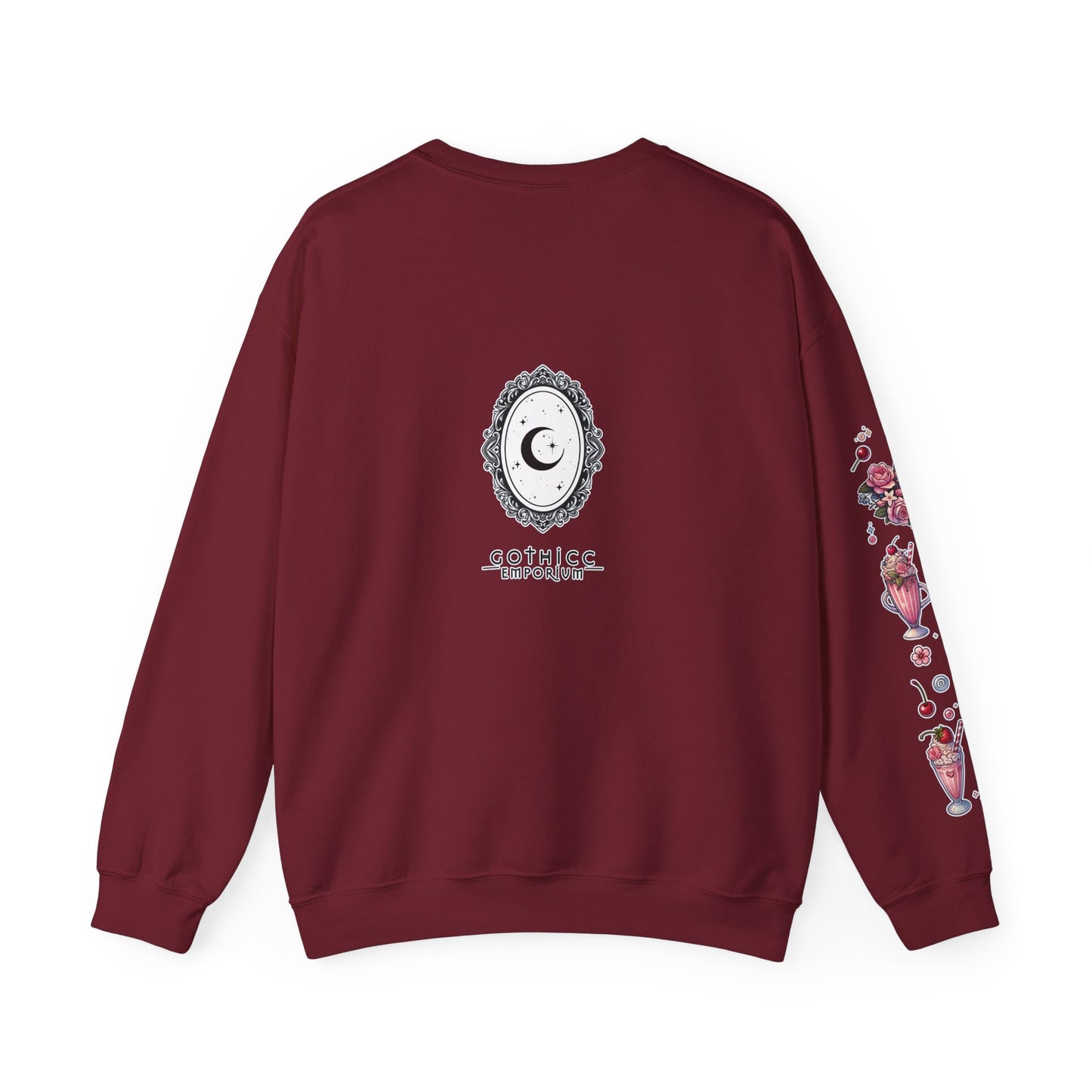 “Milkshake Cow” Unisex Heavy Blend™ Crewneck Sweatshirt — thick-cut comfort with dairy-core drip 🐄🥤🖤✨