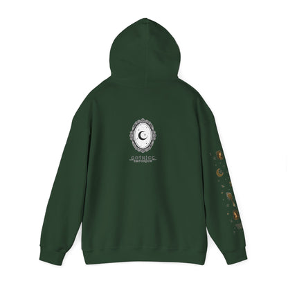 “Virgo” Unisex Heavy Blend™ Hooded Sweatshirt — organized, observant, and witchy in the best way ♍🖤✨