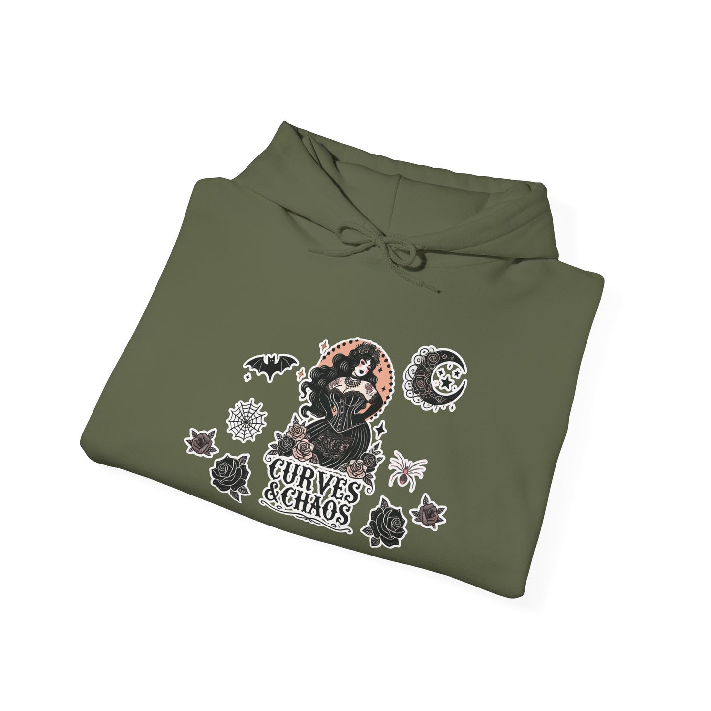 "Curves&Chaos" Unisex Heavy Blend™ Hooded Sweatshirt