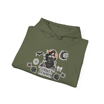 "Curves&Chaos" Unisex Heavy Blend™ Hooded Sweatshirt